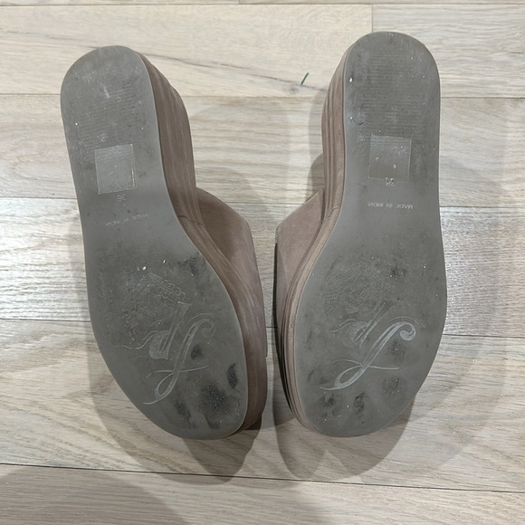 Free People Harbor Flatform Sandals. Fawn gray. Size 8. Worn once - Picture 5 of 5